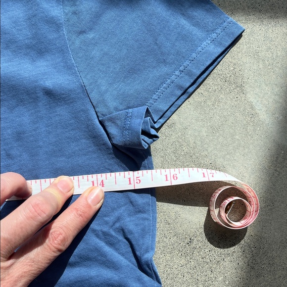 Madewell Blue Short Sleeve Tee - Picture 6 of 6